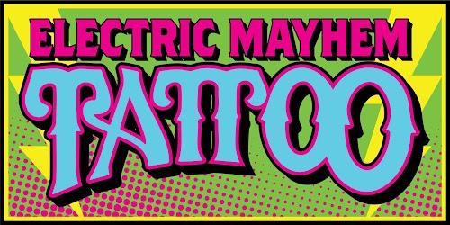 Electric mayhem tattoo