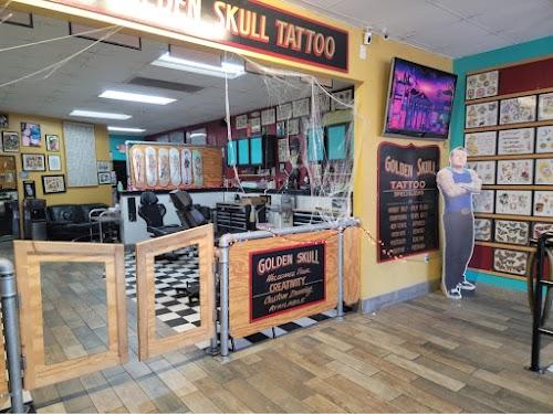 Cleen Rock One's Golden Skull Tattoo