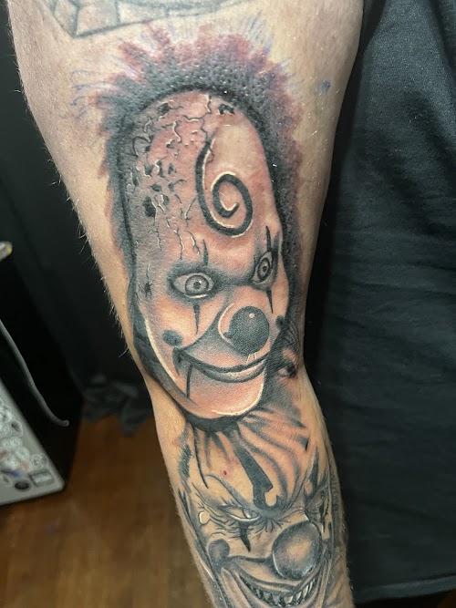 Altered temple tattoo
