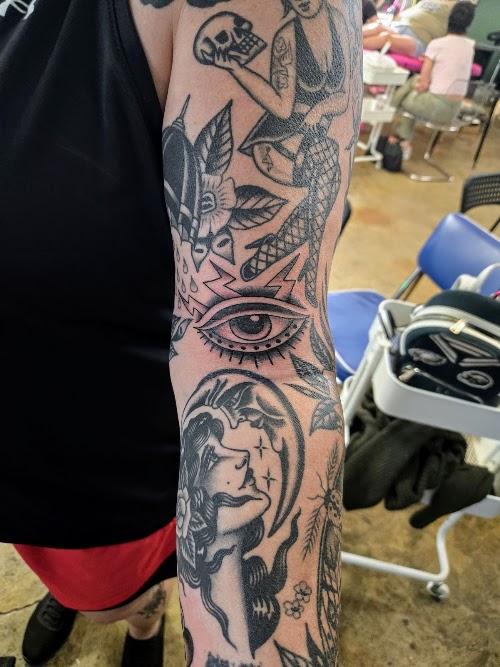 Green Ghost Tattoo