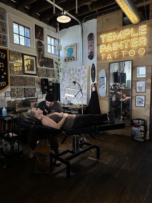 Temple Painter Tattoo