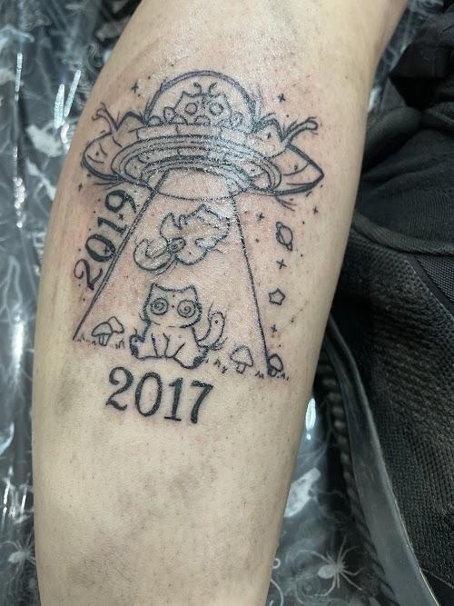 Twin pillars tattoo