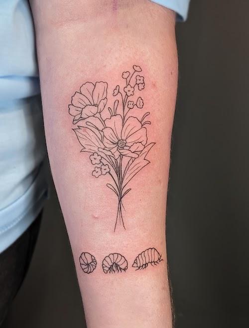 Bone + Lily Tattoo